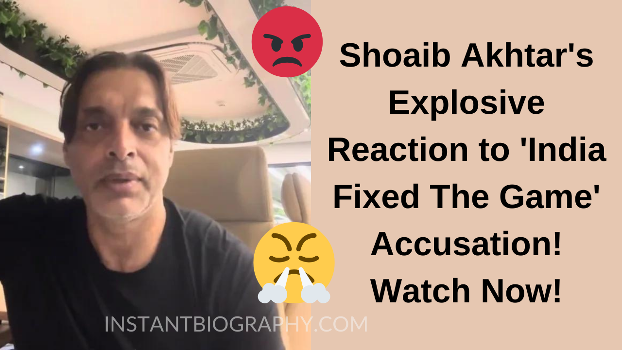 Shoaib Akhtar India Fixed The Game